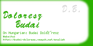 doloresz budai business card